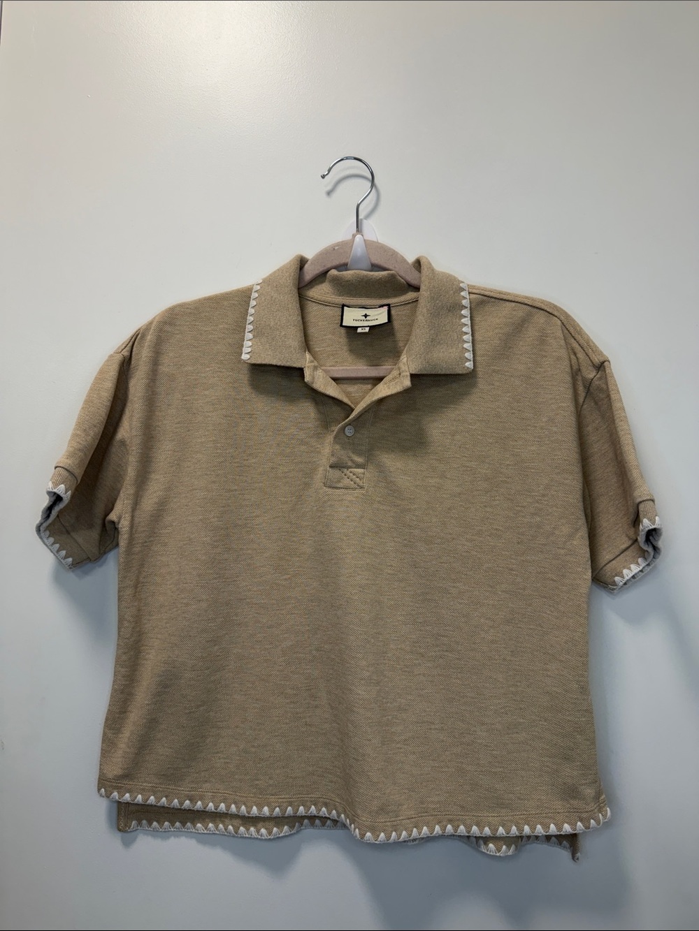 TUCKERNUCK SANDSTONE PIQUE HOLMES BOYFRIEND POLO!